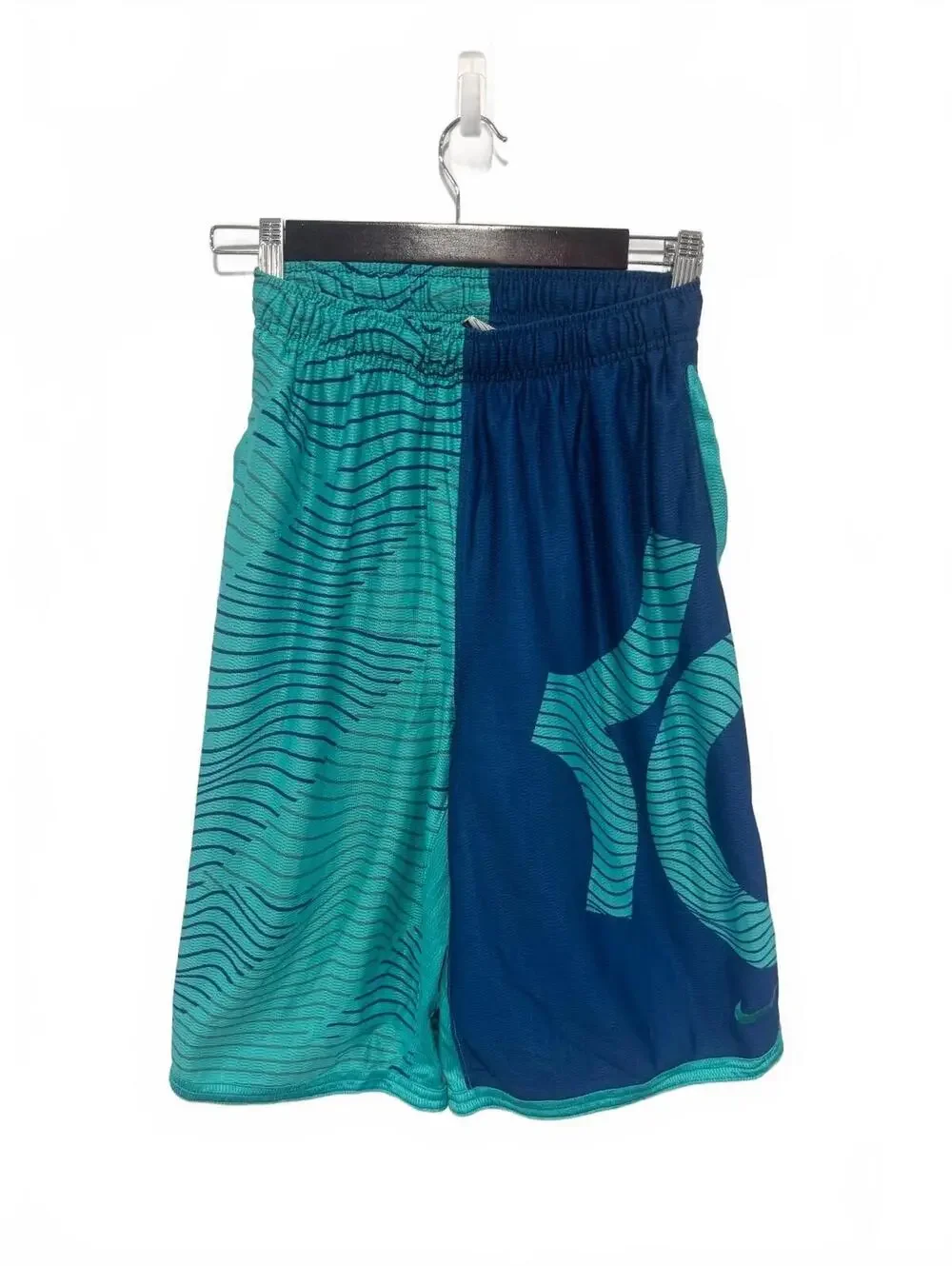 Nike KD Surge Essential Youth Basketball Shorts XL Blue Green Durant